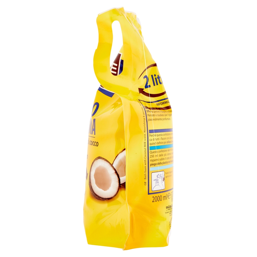 Delice Day by Day Bagno Schiuma profumo latte di cocco Ricarica Universale 2 litri